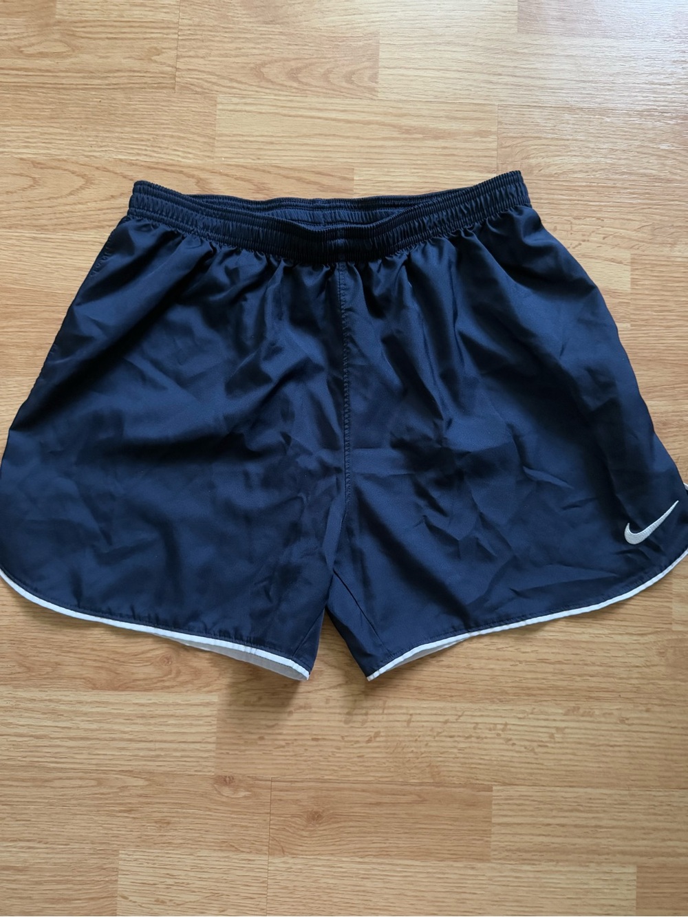 Nike Dri-FIT Laser V Slim Fit Running Soccer Shorts Navy White Medium M